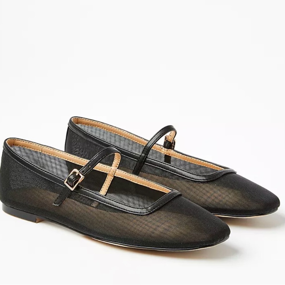 Elegant Black Mesh Women's Shoes